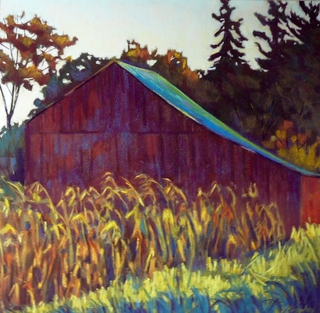 CORN HARVEST 18x18